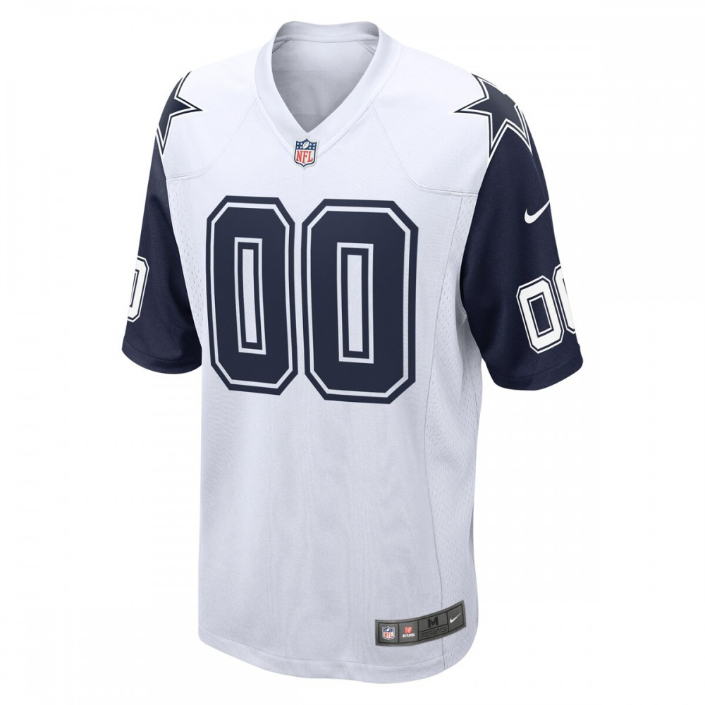 Dallas Cowboys Nike Alternate Custom Game Jersey - White-GridironStore